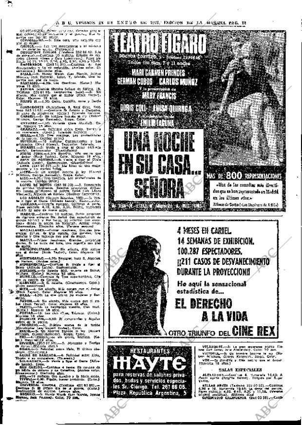 ABC MADRID 28-01-1972 página 72