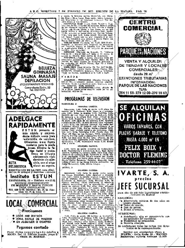 ABC MADRID 02-02-1972 página 78