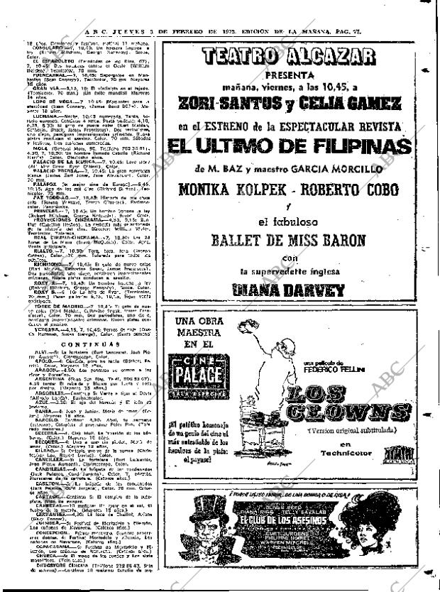 ABC MADRID 03-02-1972 página 77