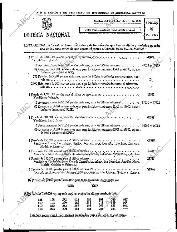 ABC SEVILLA 05-02-1972 página 52