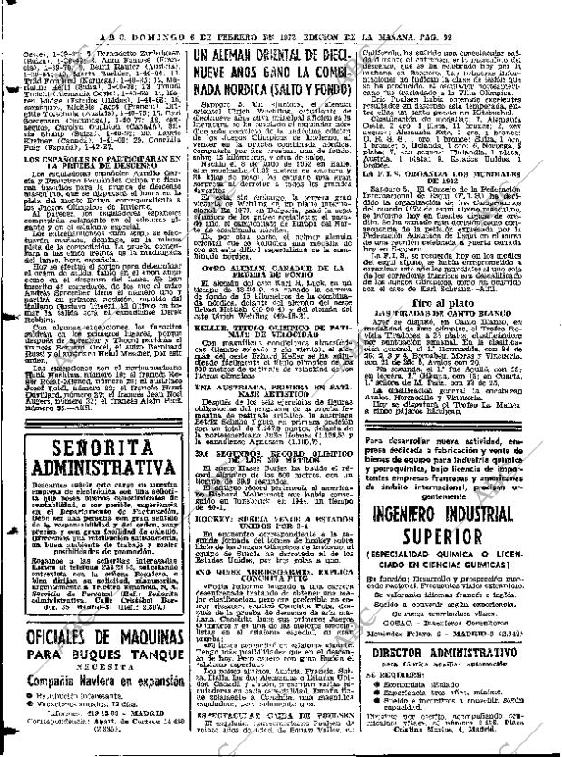 ABC MADRID 06-02-1972 página 72