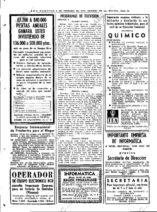 ABC MADRID 06-02-1972 página 92