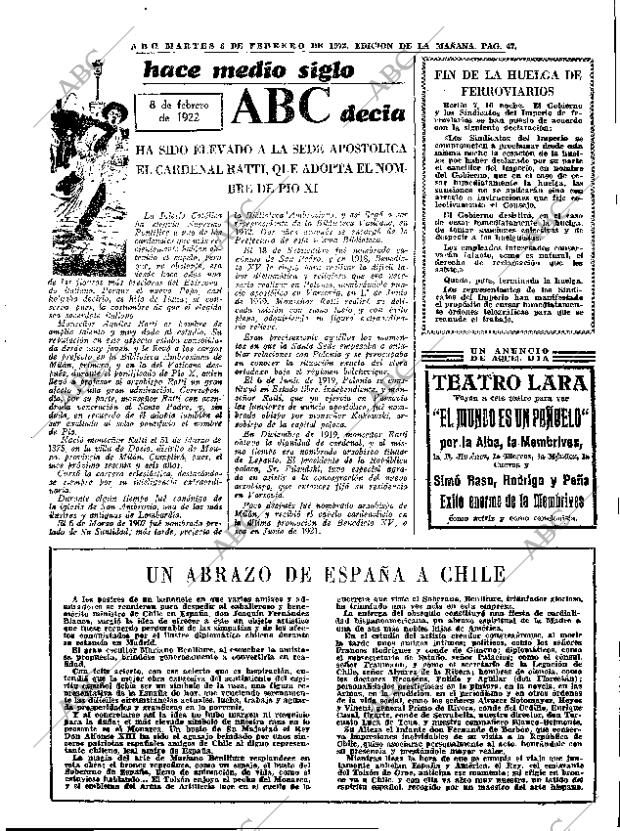 ABC MADRID 08-02-1972 página 47