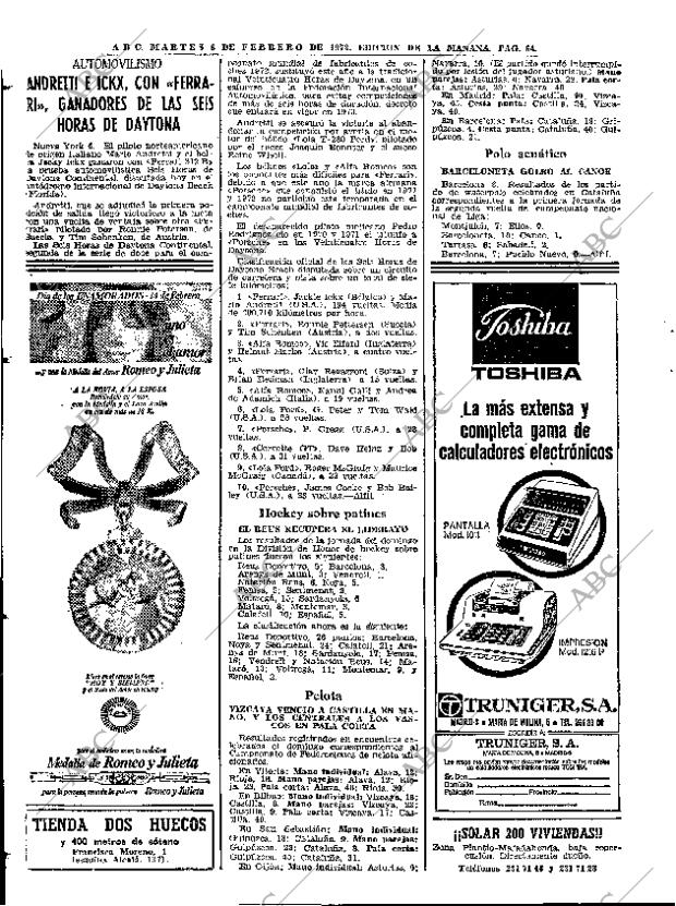 ABC MADRID 08-02-1972 página 64