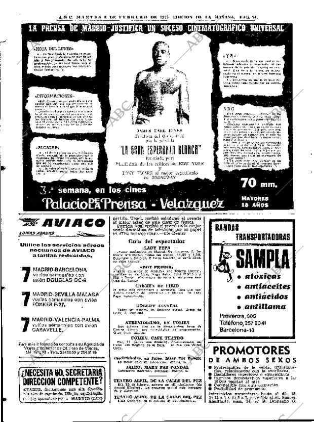 ABC MADRID 08-02-1972 página 74