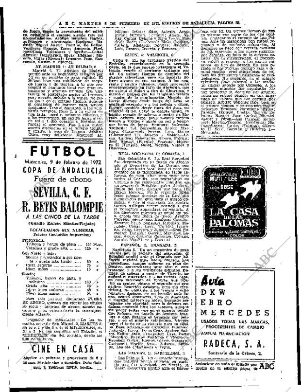 ABC SEVILLA 08-02-1972 página 50