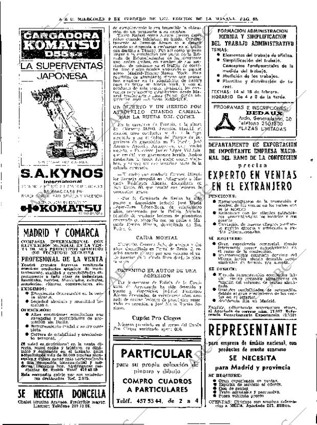 ABC MADRID 09-02-1972 página 40