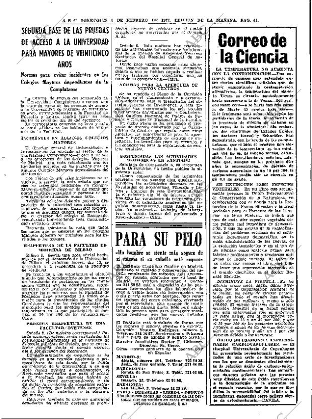 ABC MADRID 09-02-1972 página 41