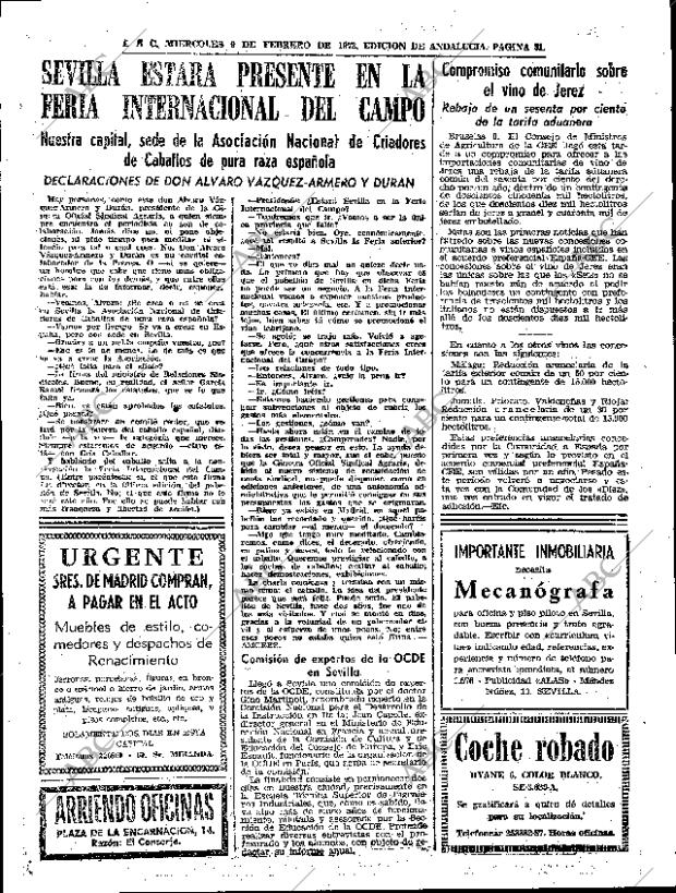 ABC SEVILLA 09-02-1972 página 31