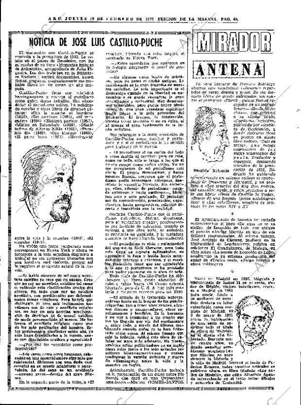 ABC MADRID 10-02-1972 página 40