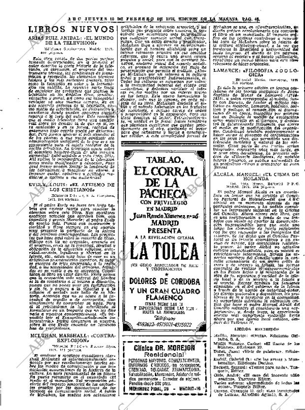 ABC MADRID 10-02-1972 página 43