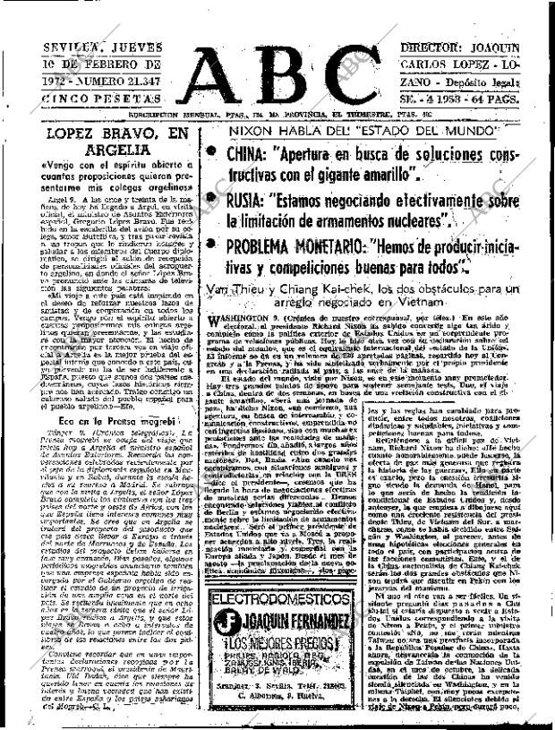 ABC SEVILLA 10-02-1972 página 15