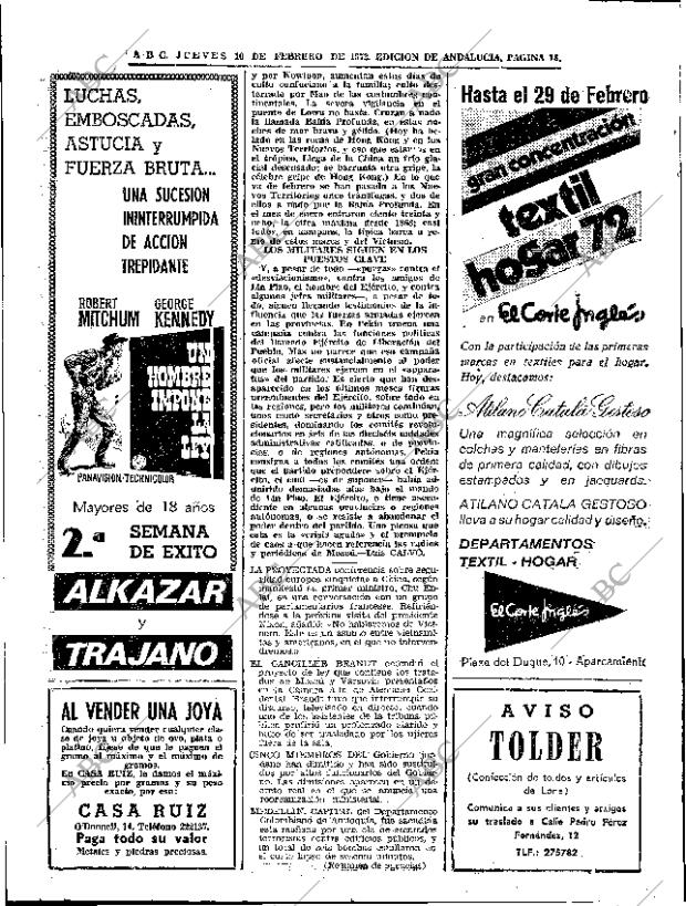 ABC SEVILLA 10-02-1972 página 18