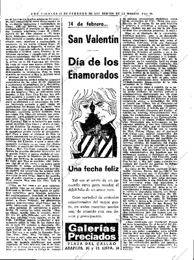ABC MADRID 11-02-1972 página 18