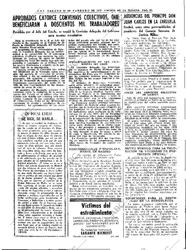 ABC MADRID 12-02-1972 página 25