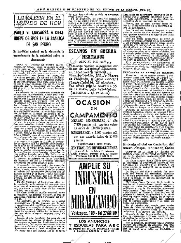 ABC MADRID 15-02-1972 página 27