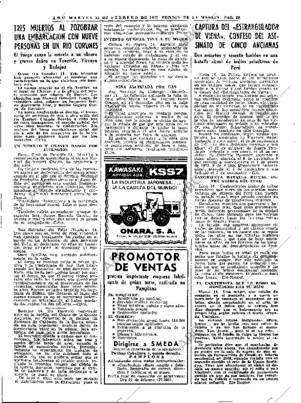 ABC MADRID 15-02-1972 página 28