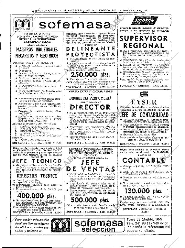 ABC MADRID 15-02-1972 página 30