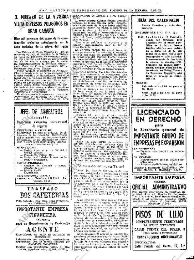 ABC MADRID 15-02-1972 página 31