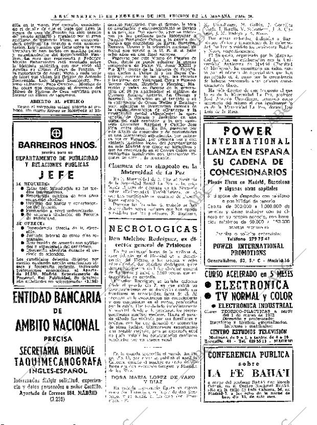 ABC MADRID 15-02-1972 página 38