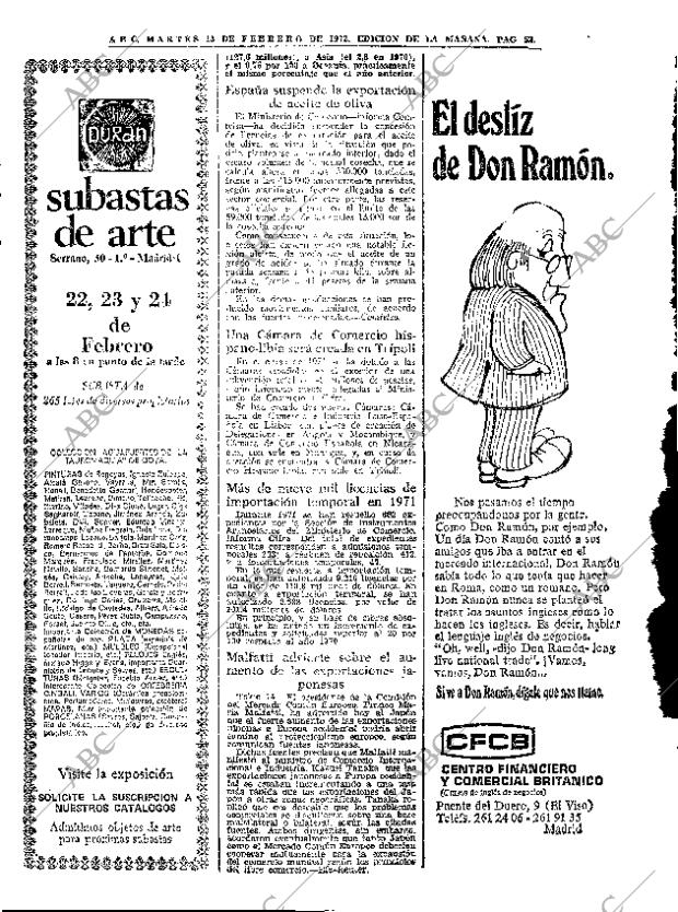 ABC MADRID 15-02-1972 página 52