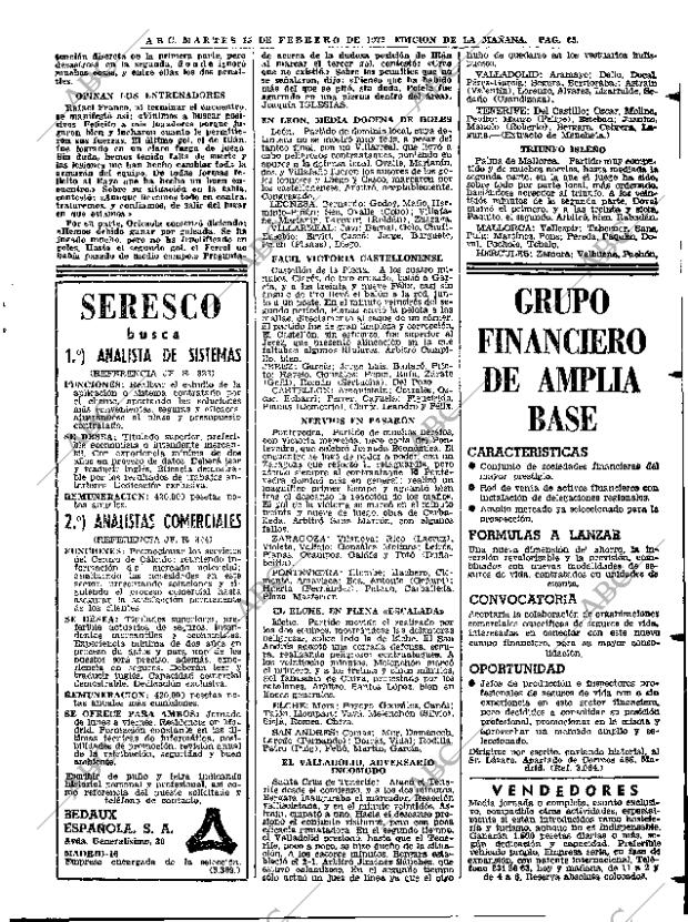 ABC MADRID 15-02-1972 página 65