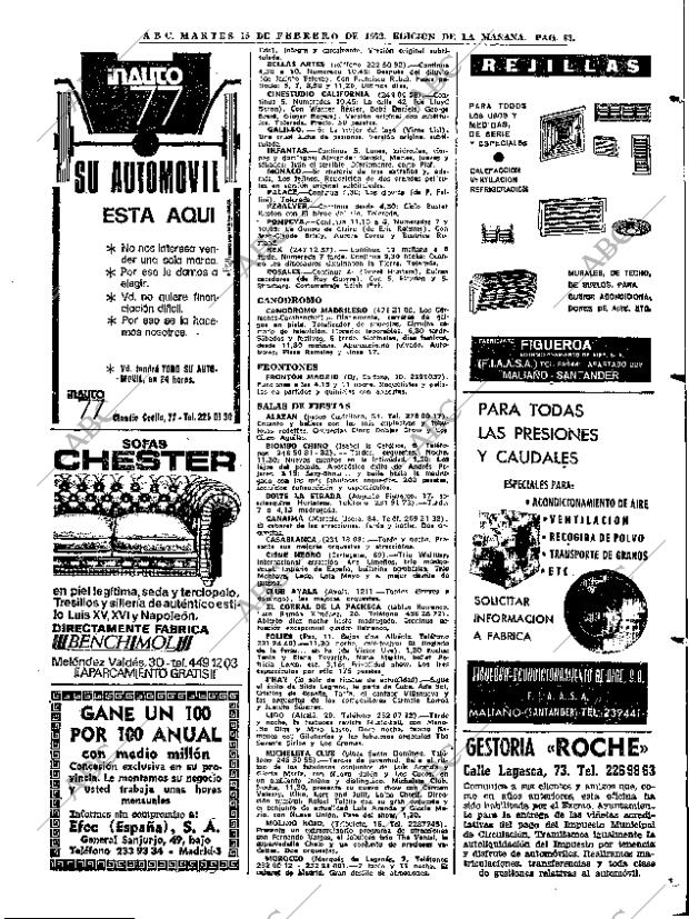 ABC MADRID 15-02-1972 página 83