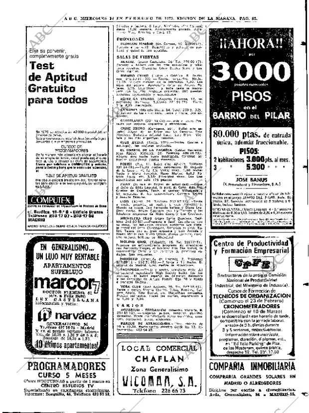 ABC MADRID 16-02-1972 página 85