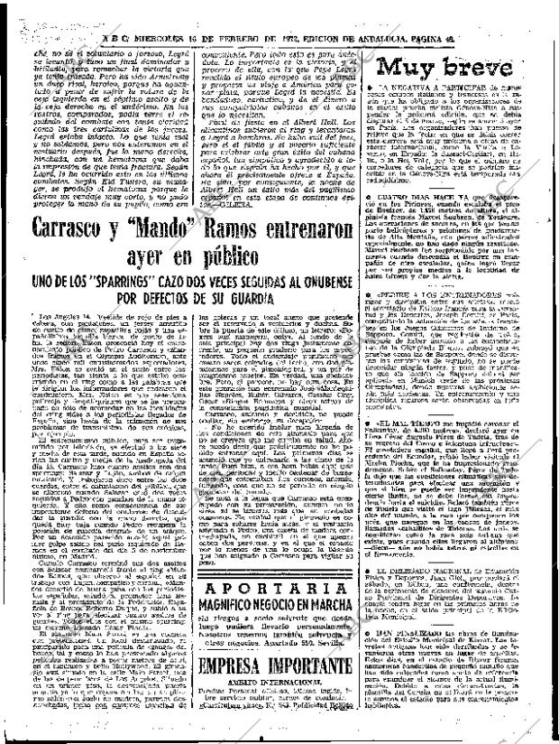 ABC SEVILLA 16-02-1972 página 46