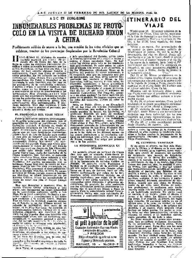 ABC MADRID 17-02-1972 página 23