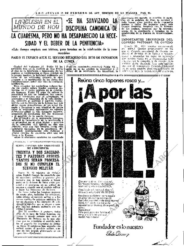 ABC MADRID 17-02-1972 página 31
