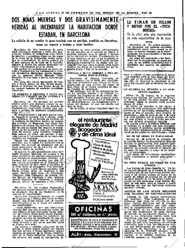 ABC MADRID 17-02-1972 página 35
