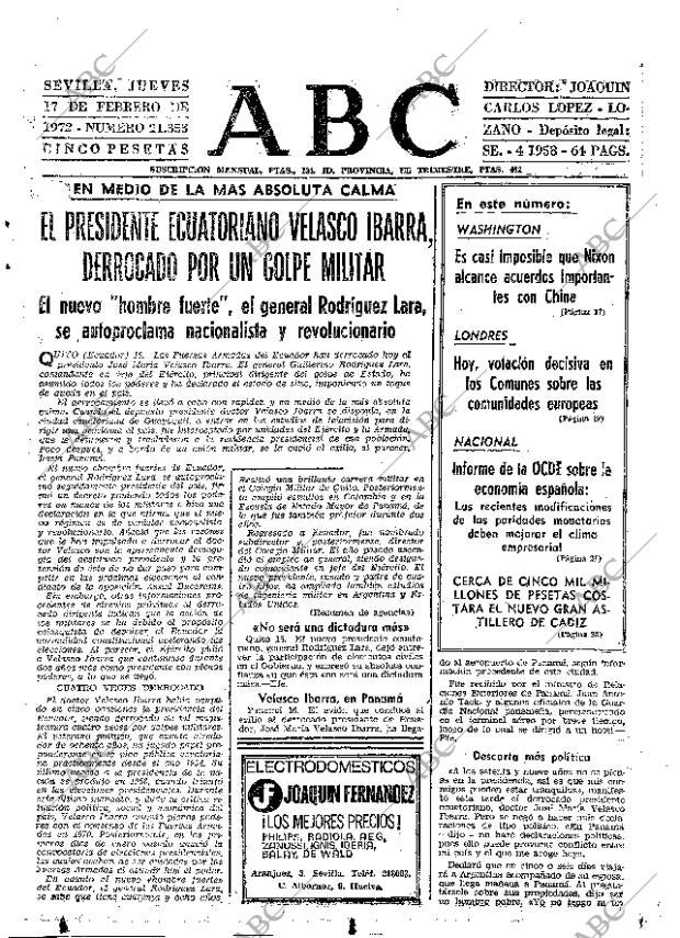 ABC SEVILLA 17-02-1972 página 15