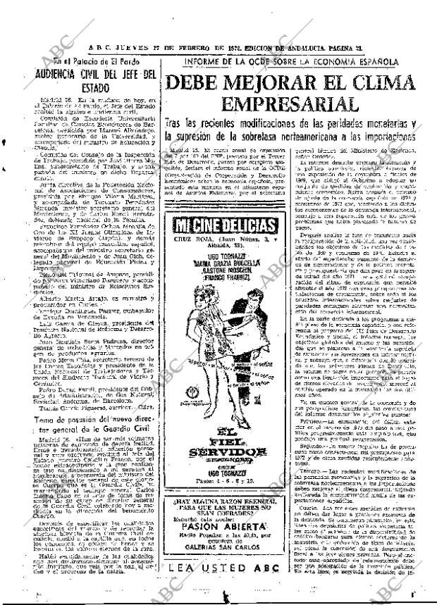 ABC SEVILLA 17-02-1972 página 21