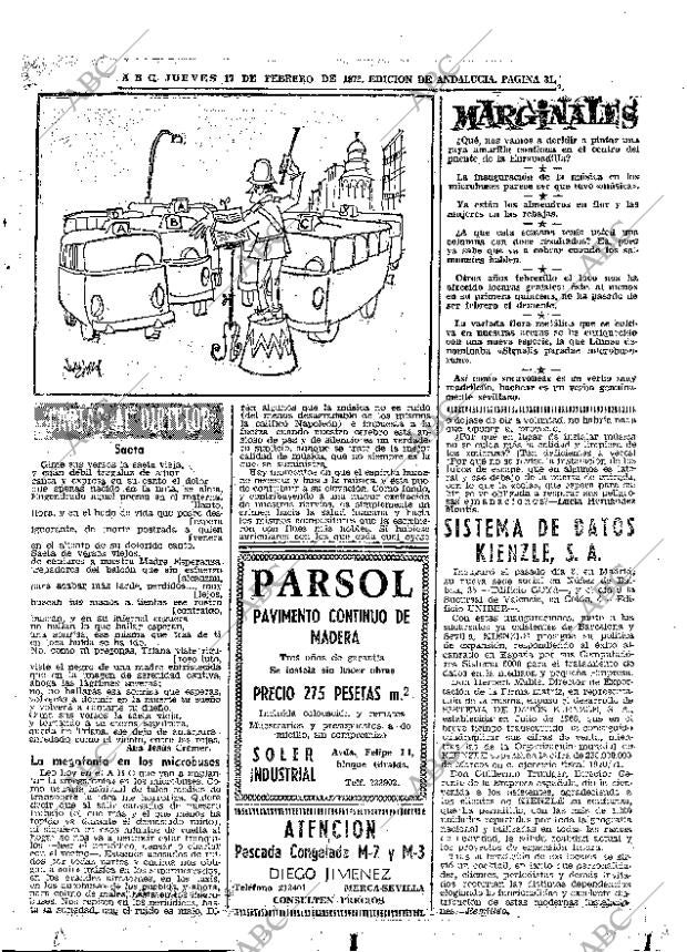 ABC SEVILLA 17-02-1972 página 31