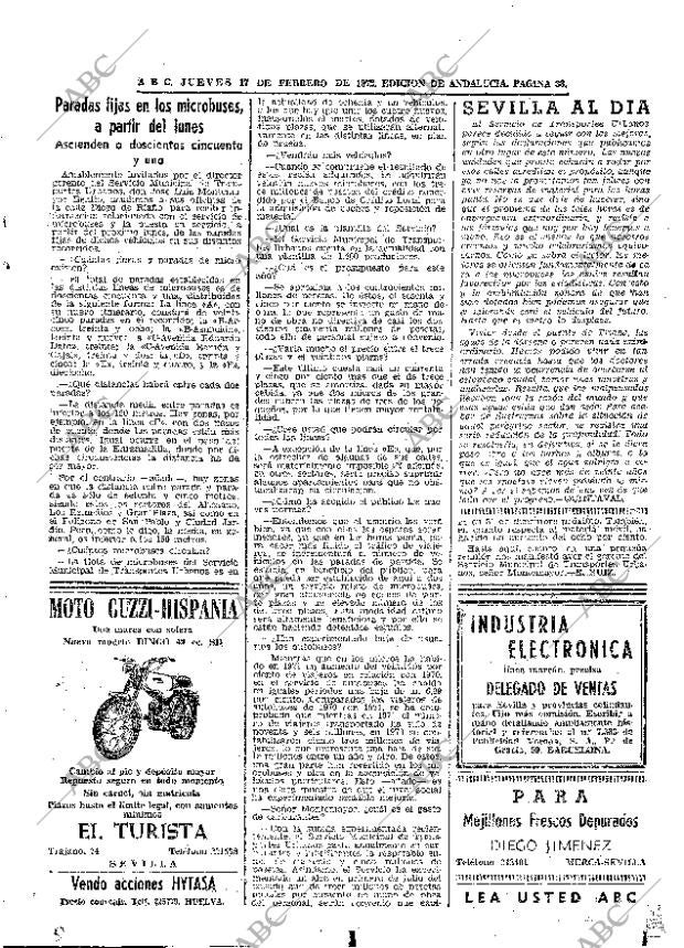 ABC SEVILLA 17-02-1972 página 33