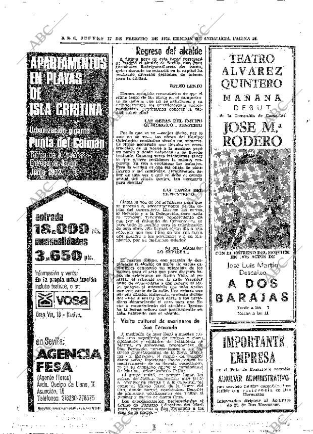 ABC SEVILLA 17-02-1972 página 34