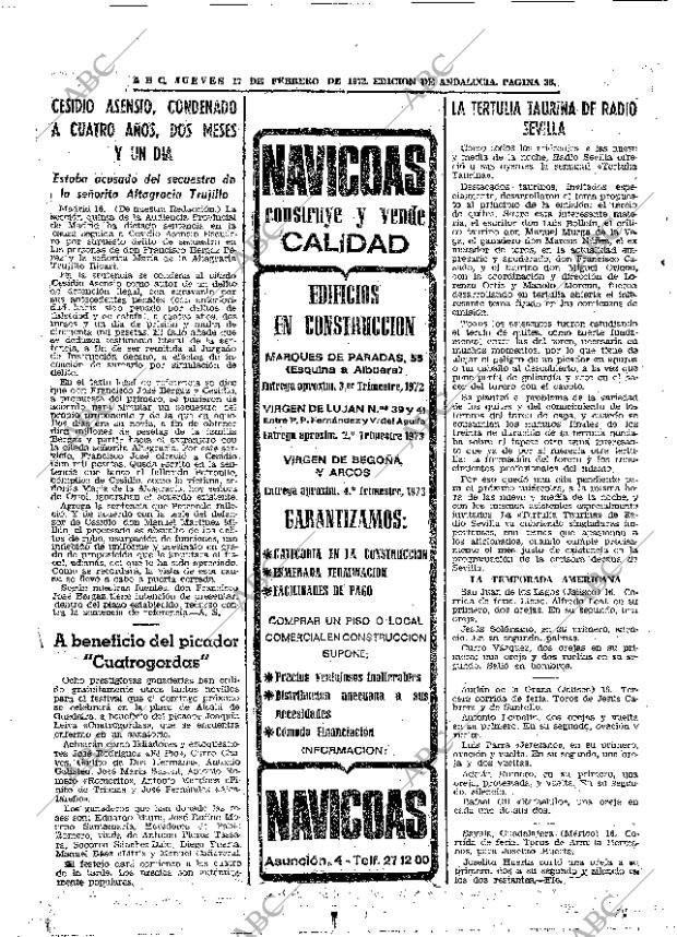 ABC SEVILLA 17-02-1972 página 36