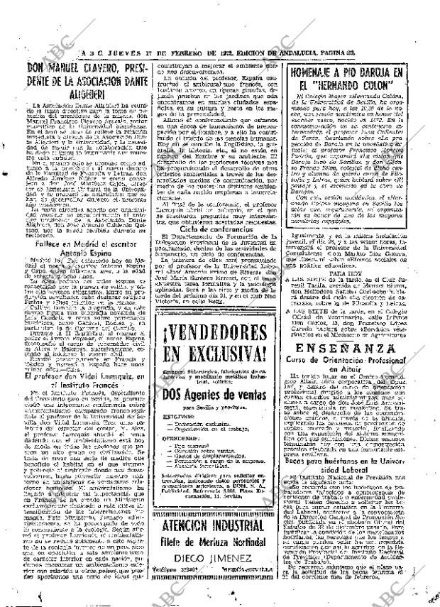 ABC SEVILLA 17-02-1972 página 39