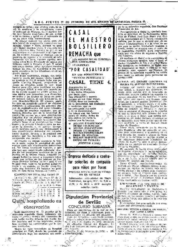 ABC SEVILLA 17-02-1972 página 42