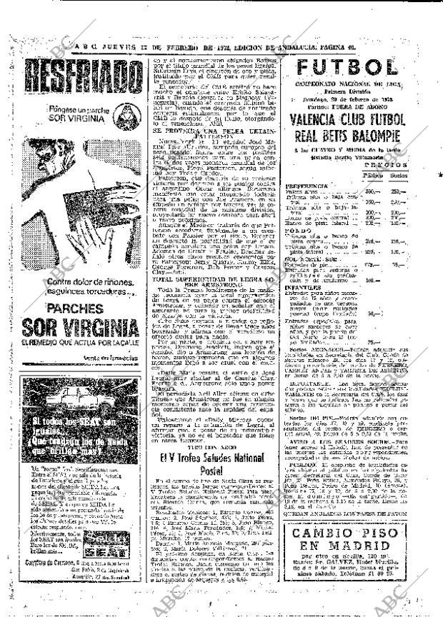 ABC SEVILLA 17-02-1972 página 46