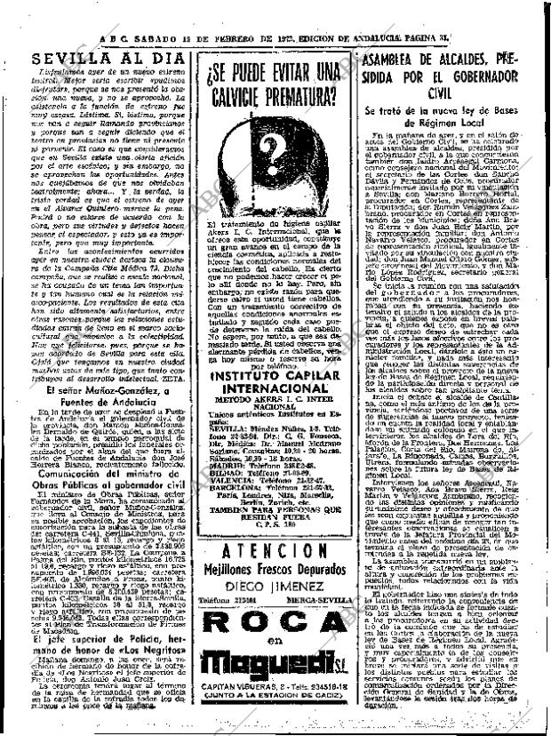 ABC SEVILLA 19-02-1972 página 31