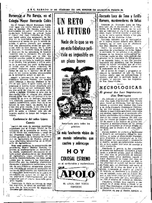 ABC SEVILLA 19-02-1972 página 34