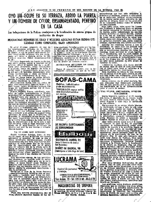 ABC MADRID 20-02-1972 página 43