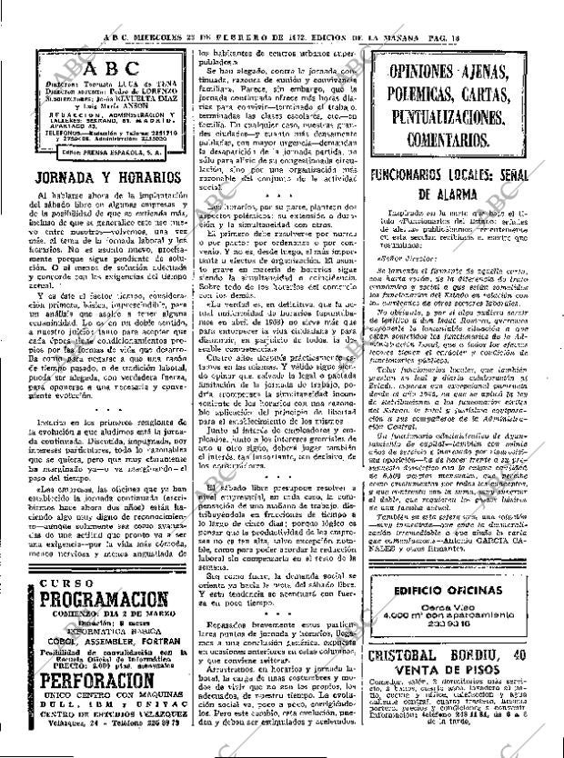 ABC MADRID 23-02-1972 página 18