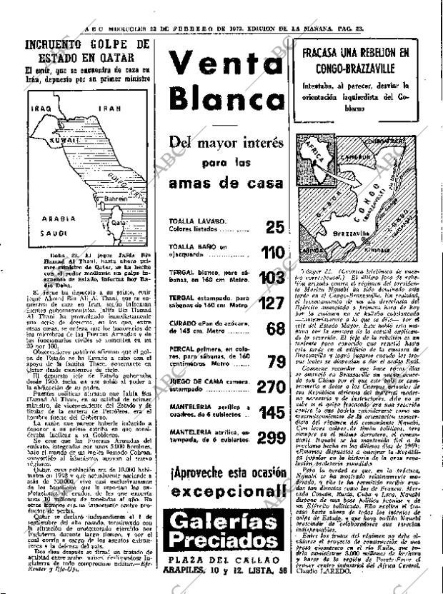ABC MADRID 23-02-1972 página 23