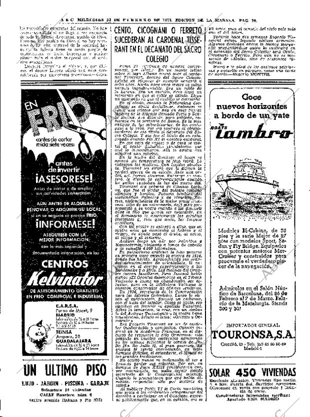 ABC MADRID 23-02-1972 página 30