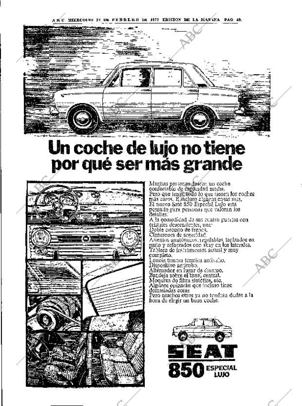 ABC MADRID 23-02-1972 página 40