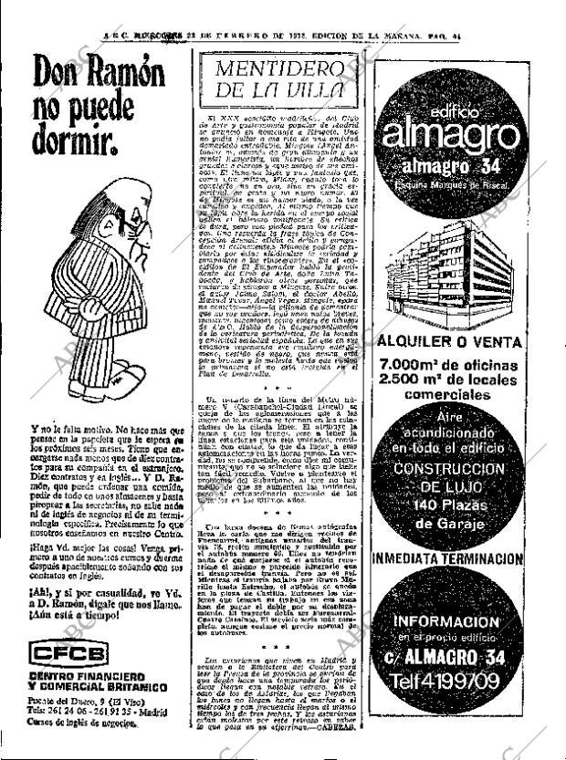 ABC MADRID 23-02-1972 página 44