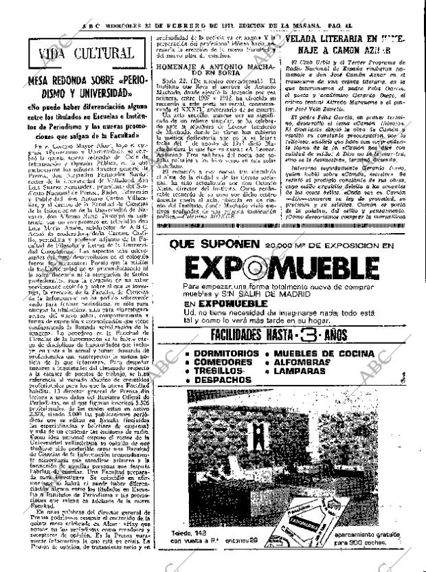 ABC MADRID 23-02-1972 página 45